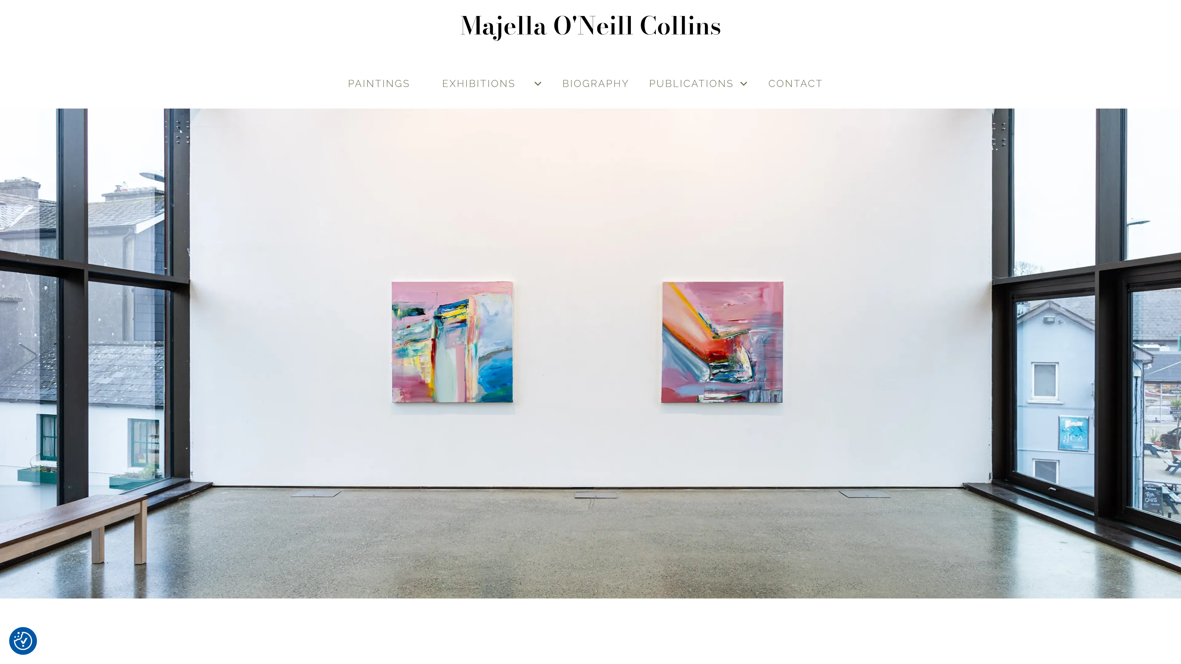 Majella O'Neill Collins website homepage
